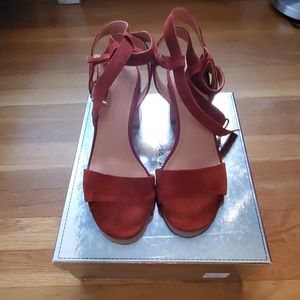 Sigerson Morrison cork heel city sandal